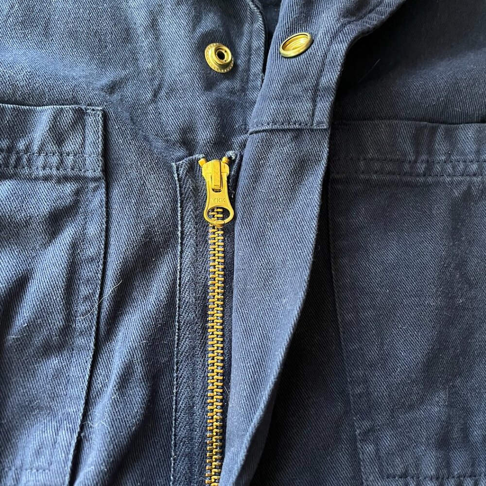 Big Bud Press Navy Blue Short Sleeve Jumpsuit Coverall Medium - Picture 4 of 5